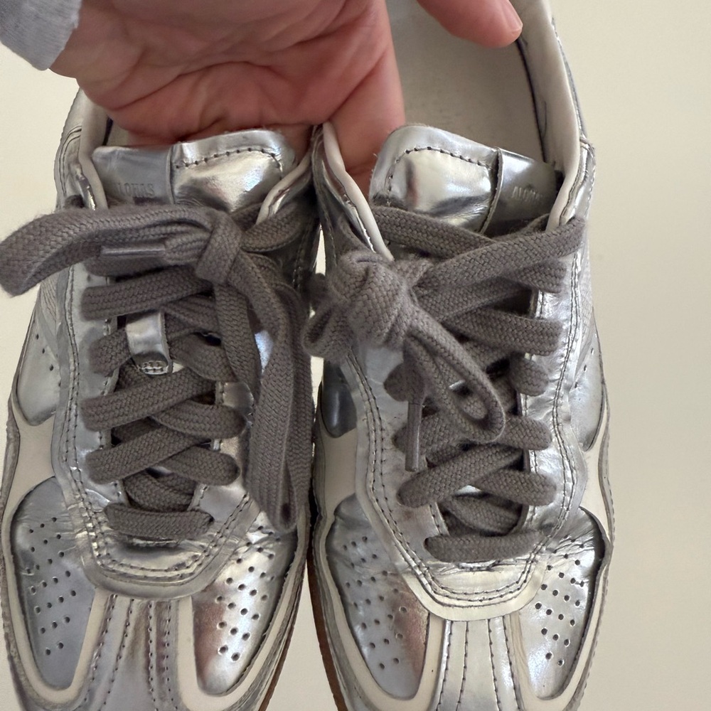 ALOHAS Metallic Silver Athletic Shoes